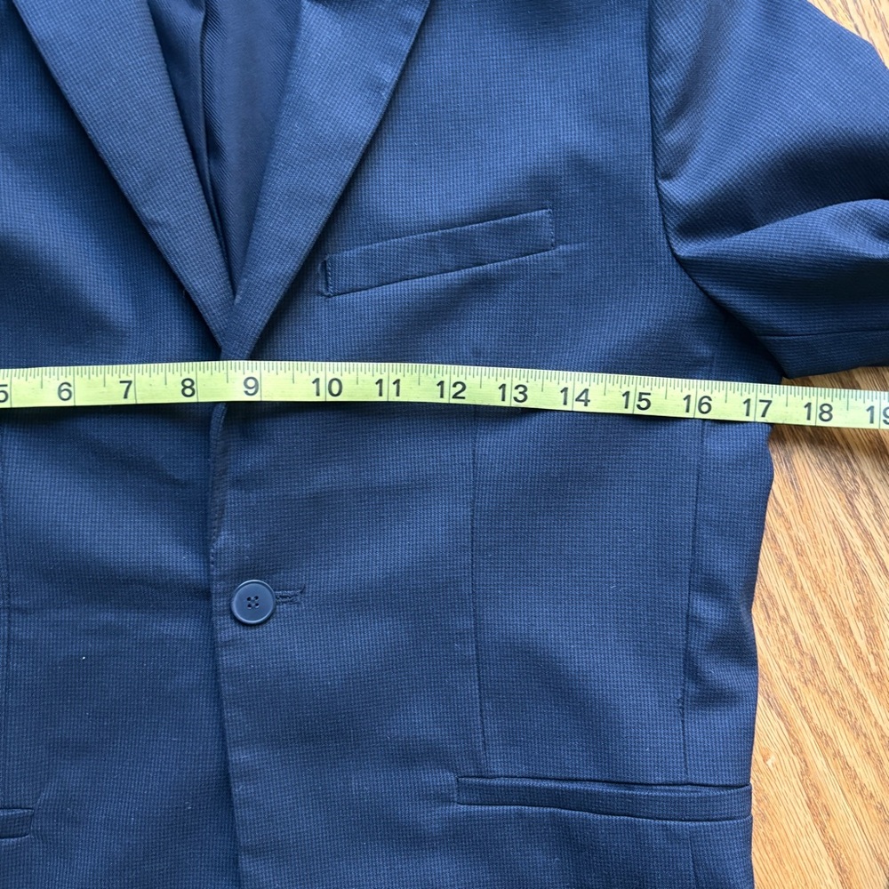 Boy’s Navy Blazer and Pants Set + white dress shirt - Picture 10 of 13